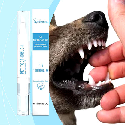 Pet Teeth Cleaning Toothbrush Pen Pet Dental Beauty Tools Set Dog Tartar Bad Breath Remover Pet Products Dog Accessories